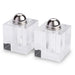 Pair of Crystal Salt & Peper Holders 7x5 cm