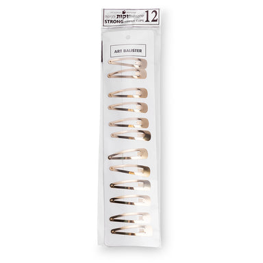 Extra Durable Kippah Clips Black (12 pcs)- Black - Gold