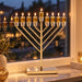Metal "Chabad" Menorah 36 cm -Rose Gold Finish