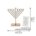 Metal "Chabad" Menorah 36 cm -Rose Gold Finish