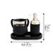 Polymer Set of Washing Cup & Soap Dispenser & Tray