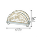 Crystal Napkin Holder with Metal Plate 15.5*10 cm