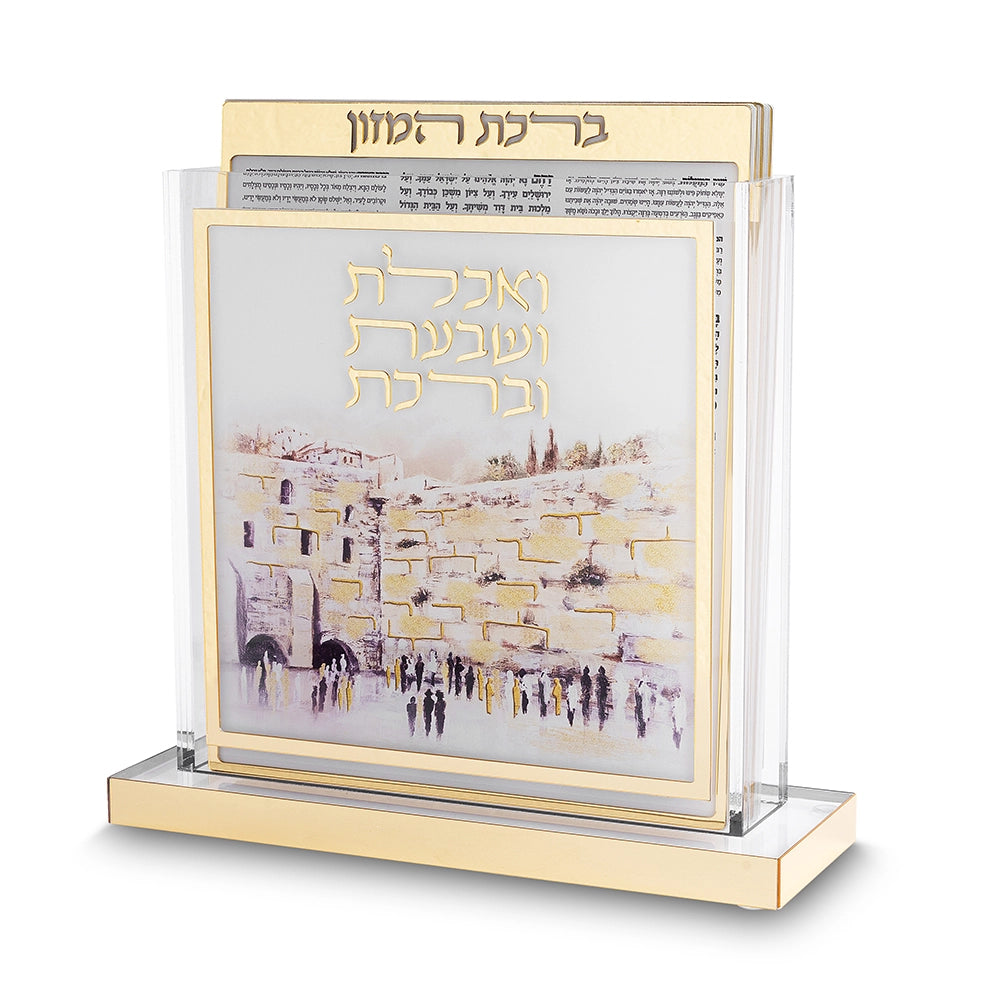 Acrilic Stand 6 pcs Bencher 23*18 cm- Ashkenaz Bencher, Gold Color