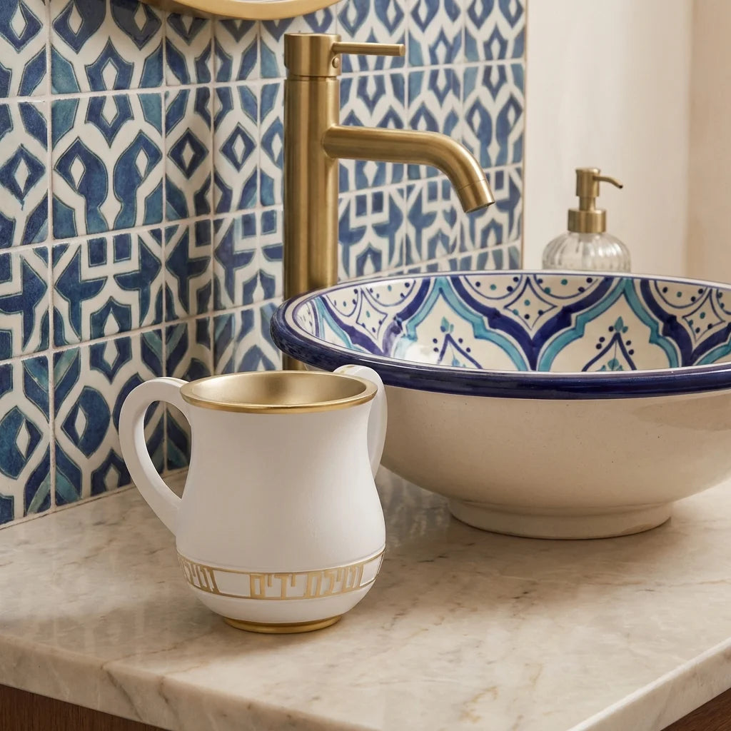 Polymer Washing Cup 14 cm - Gold