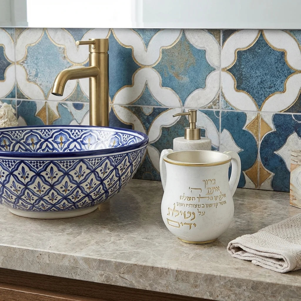 Polymer Washing Cup 14 cm - Gold