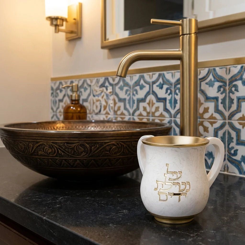 Polymer Washing Cup 14 cm - Gold