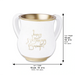 Polymer Washing Cup 14 cm - Gold