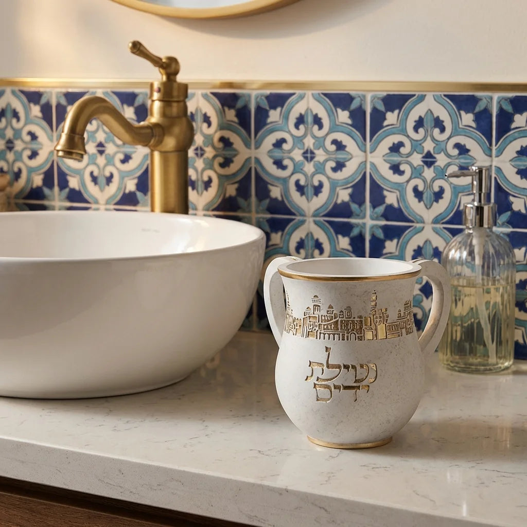 Polymer Washing Cup 14 cm - Gold