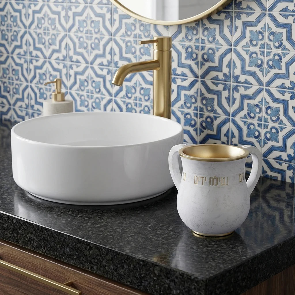 Polymer Washing Cup 14 cm - Gold