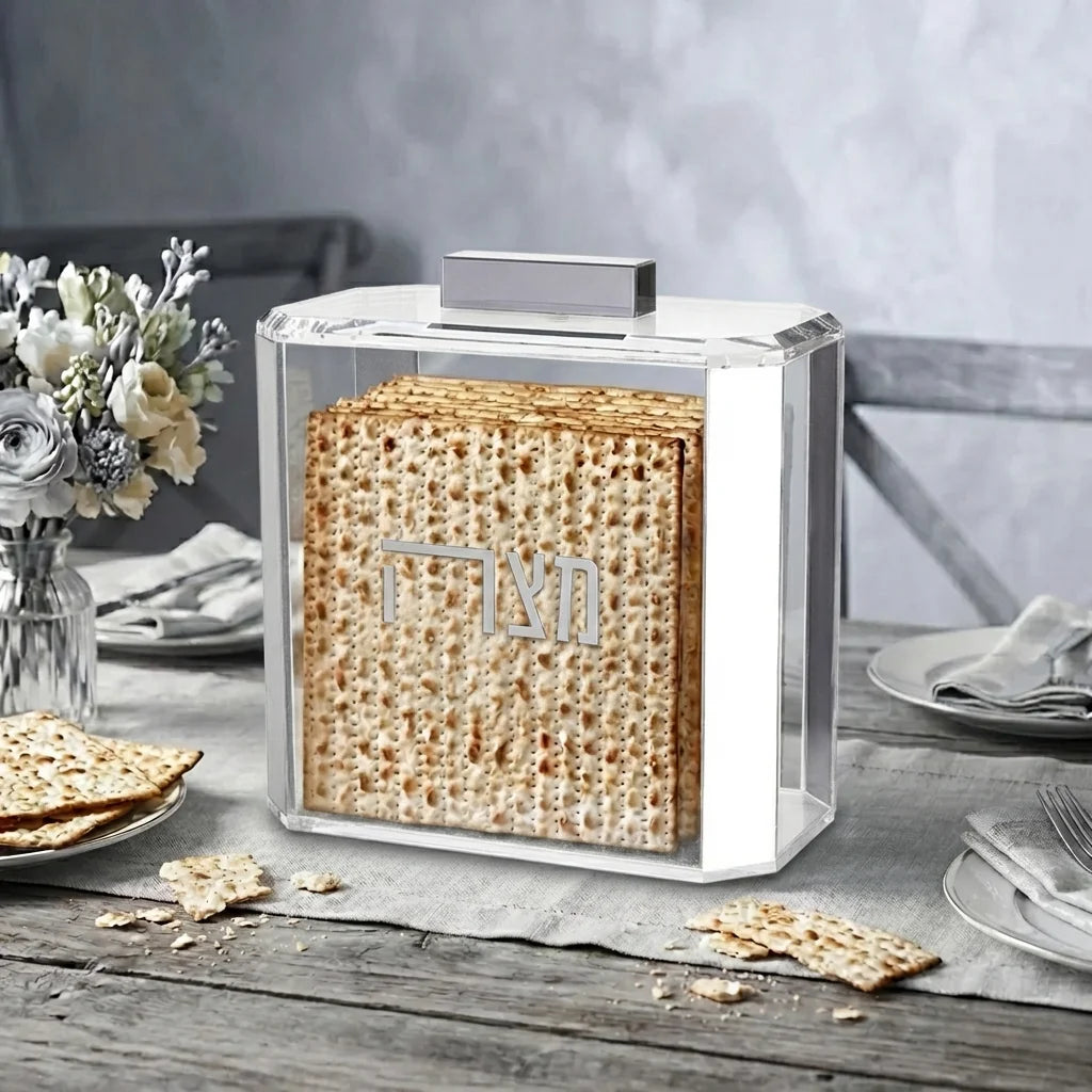 Clear Lucite Stand for Matzah 22*26 cm