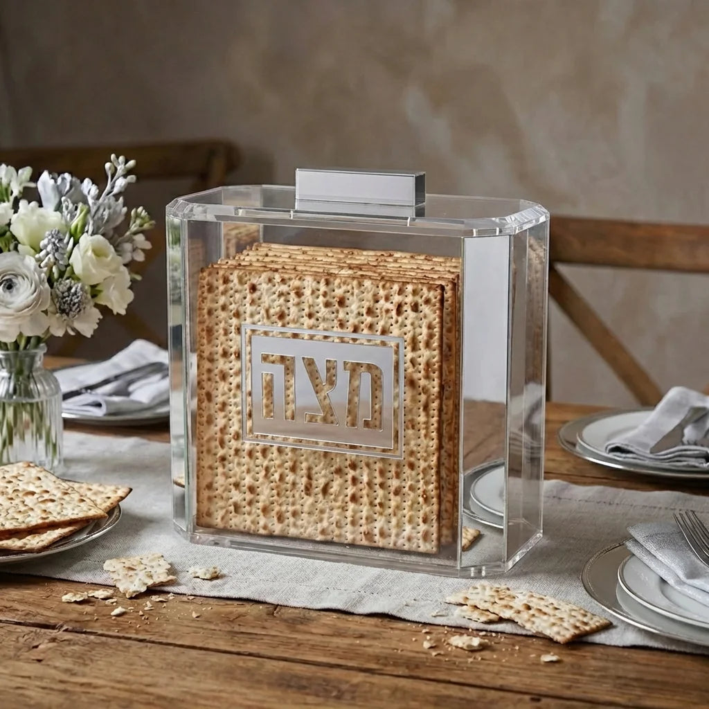 Clear Lucite Stand for Matzah 22*26 cm