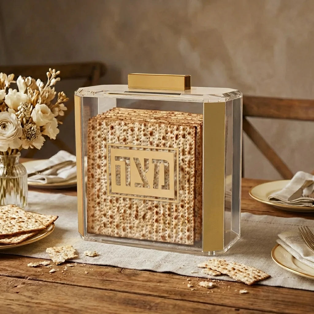 Clear Lucite Stand for Matzah 22*26 cm
