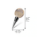 Crystal Wine Stopper 9 cm with Laser Cut Plaque
