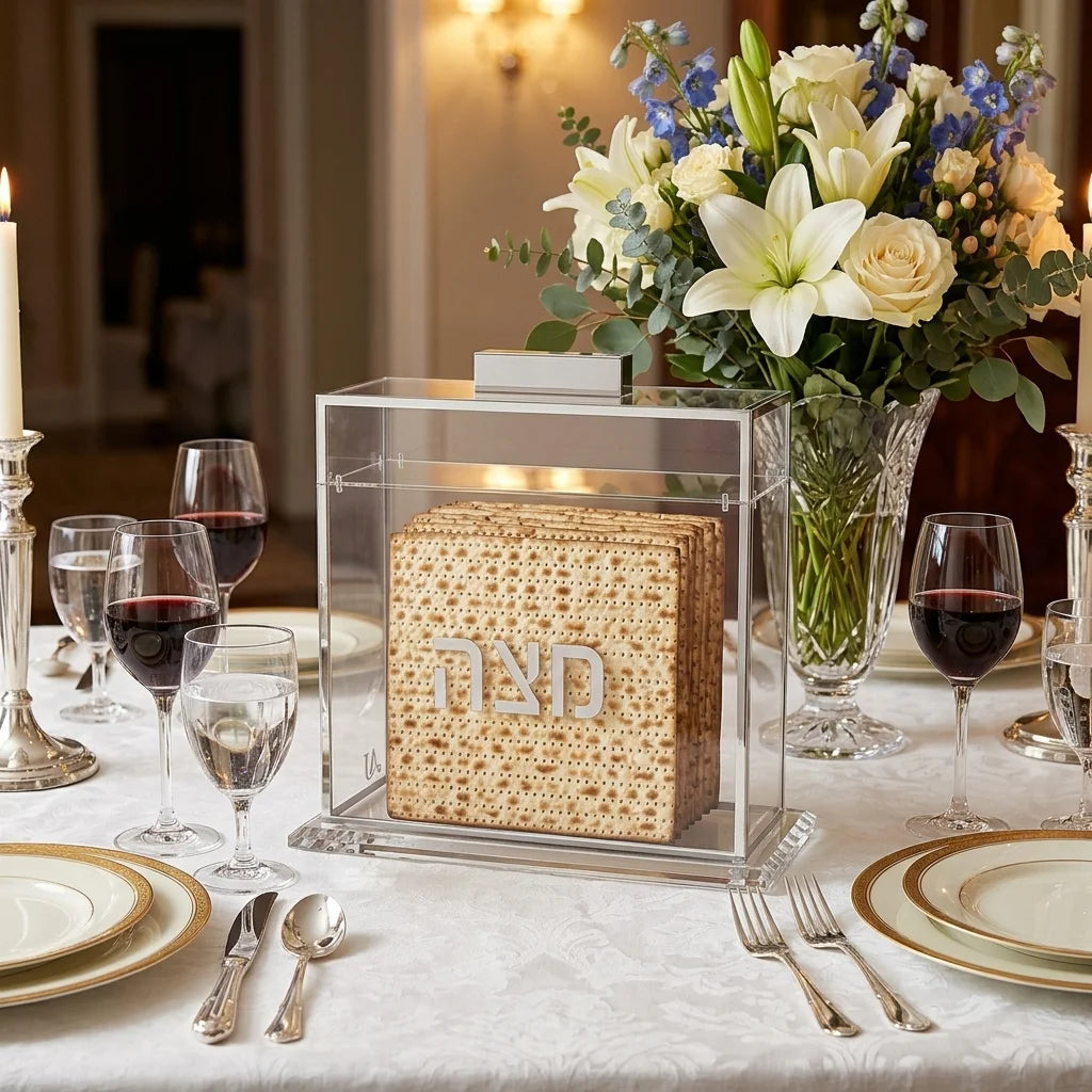 Lucite Clear Stand for Matzah 22*26 cm