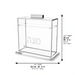 Lucite Clear Stand for Matzah 22*26 cm