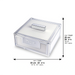 Lucite Stand for Matzah 22*26 cm - Silver