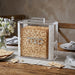 Lucite Stand for Matzah 22*26 cm - White, Matte