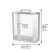 Lucite Stand for Matzah 22*26 cm - White, Matte
