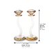 Pair of Crystal Elegant Candlesticks 22 cm