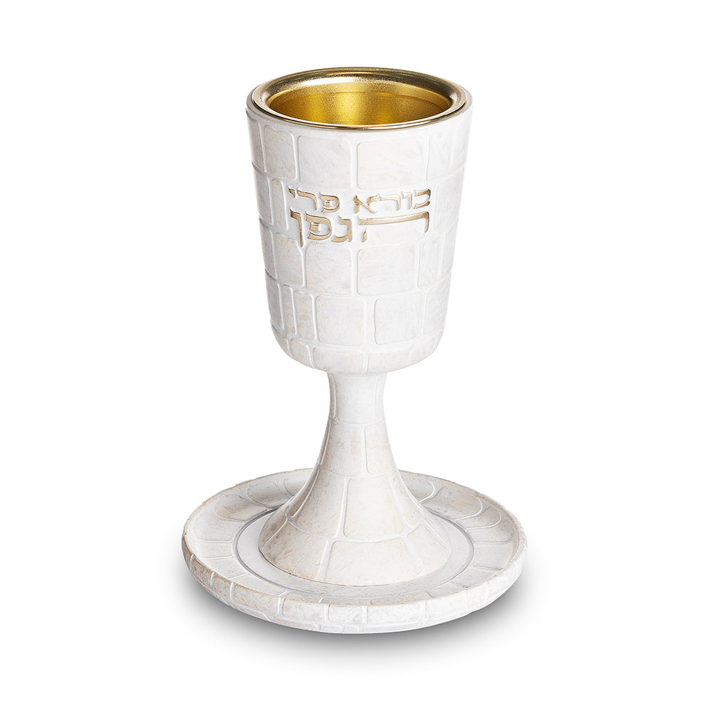 Polymer Kiddush Cup with Saucer 15 cm