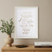Canvas "Bold Letters" Hebrew Business Blessing 35*25 cm