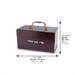 Faux Leather Etrog Box Metal Handle 11x20x12 cm