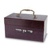 Faux Leather Etrog Box Metal Handle 11x20x12 cm