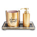 Acrilic Set of Washing Cup & Soap Dispenser & Tray