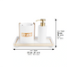 Acrilic Set of Washing Cup & Soap Dispenser & Tray