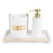 Acrilic Set of Washing Cup & Soap Dispenser & Tray
