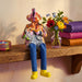 Polymer Klezmer Figurine with Cloth Legs 25 cm- Drum Player