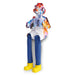 Polymer Klezmer Figurine with Cloth Legs 25 cm- Accordion Player