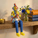 Polymer Klezmer Figurine with Cloth Legs 25 cm- Clarinet Player