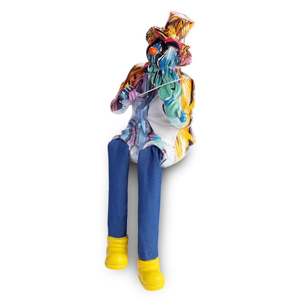 Polymer Klezmer Figurine with Cloth Legs 25 cm- Violin Player