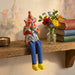 Polymer Klezmer Figurine with Cloth Legs 25 cm- Trombone Player