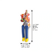 Polymer Klezmer Figurine with Cloth Legs 25 cm- Trombone Player