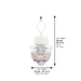 Hamsa with Acrilic- Hebrew Home Blessing 18.5 cm
