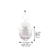 Hamsa with Acrilic- Brown English Home Blessing 18.5 cm