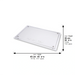 Acrilic Tray for Challah 45*30 cm - Silver