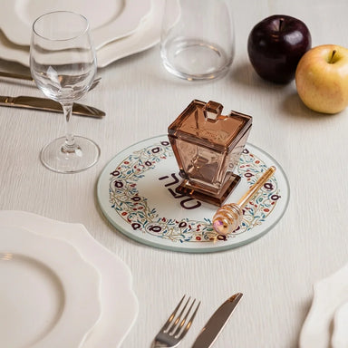 Crystal Honey Dish 10x6 cm - Rose Gold