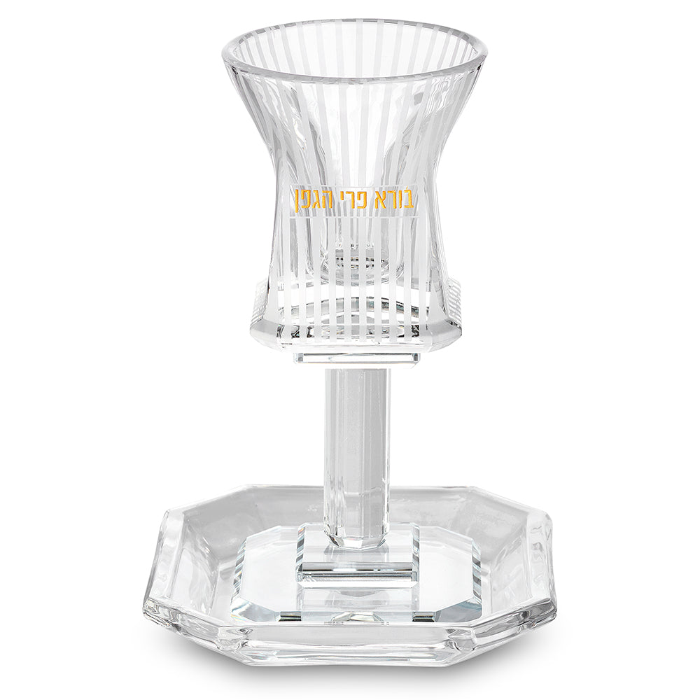 Crystal Kiddush Cup 16 cm Contain 100ml // 3.4oz