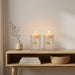 Crystal Candlesticks 8 cm
