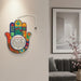Hamsa with Epoxy - Blue English Home Blessing 18.5 cm