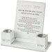 Polymer Set of Elegant Candlesticks, Tray and Blessing