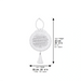 Acrilic Bencher - Prayer for Bride Silver color