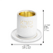 Polymer Kiddush Cup 8 cm with Saucer