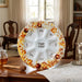 Elegant Glass Rosh Hashana Plate 35 cm