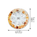 Elegant Glass Rosh Hashana Plate 35 cm