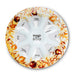 Elegant Glass Rosh Hashana Plate 35 cm