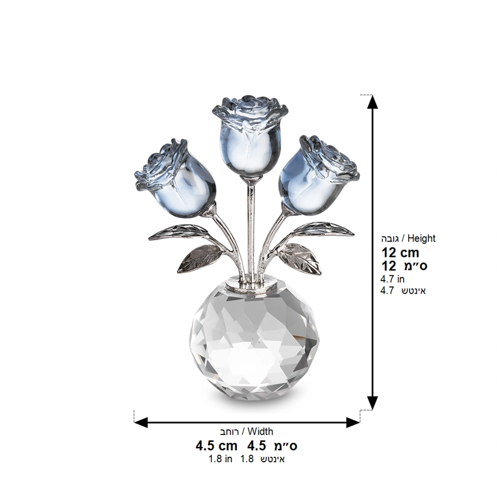 Crystal Tree 11 cm - Light Blue